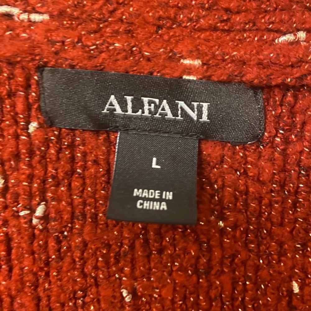 Alfani Speckled Shimmering Cardigan Size Large - Picture 7 of 16